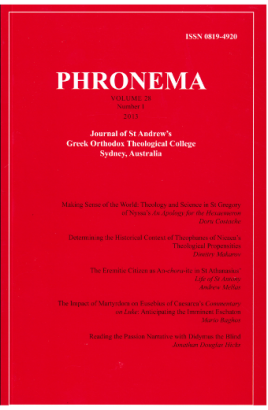 Phronema Volume 28, Number 1, 2013